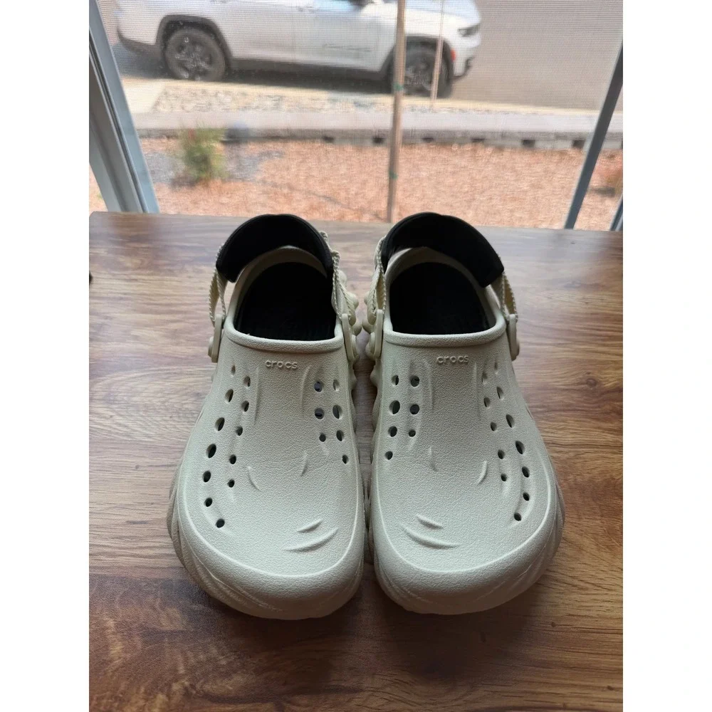 Crocs Echo Clog Tumbleweed Beige Sporty Streetwear Shoes Mens 6 Womens 8